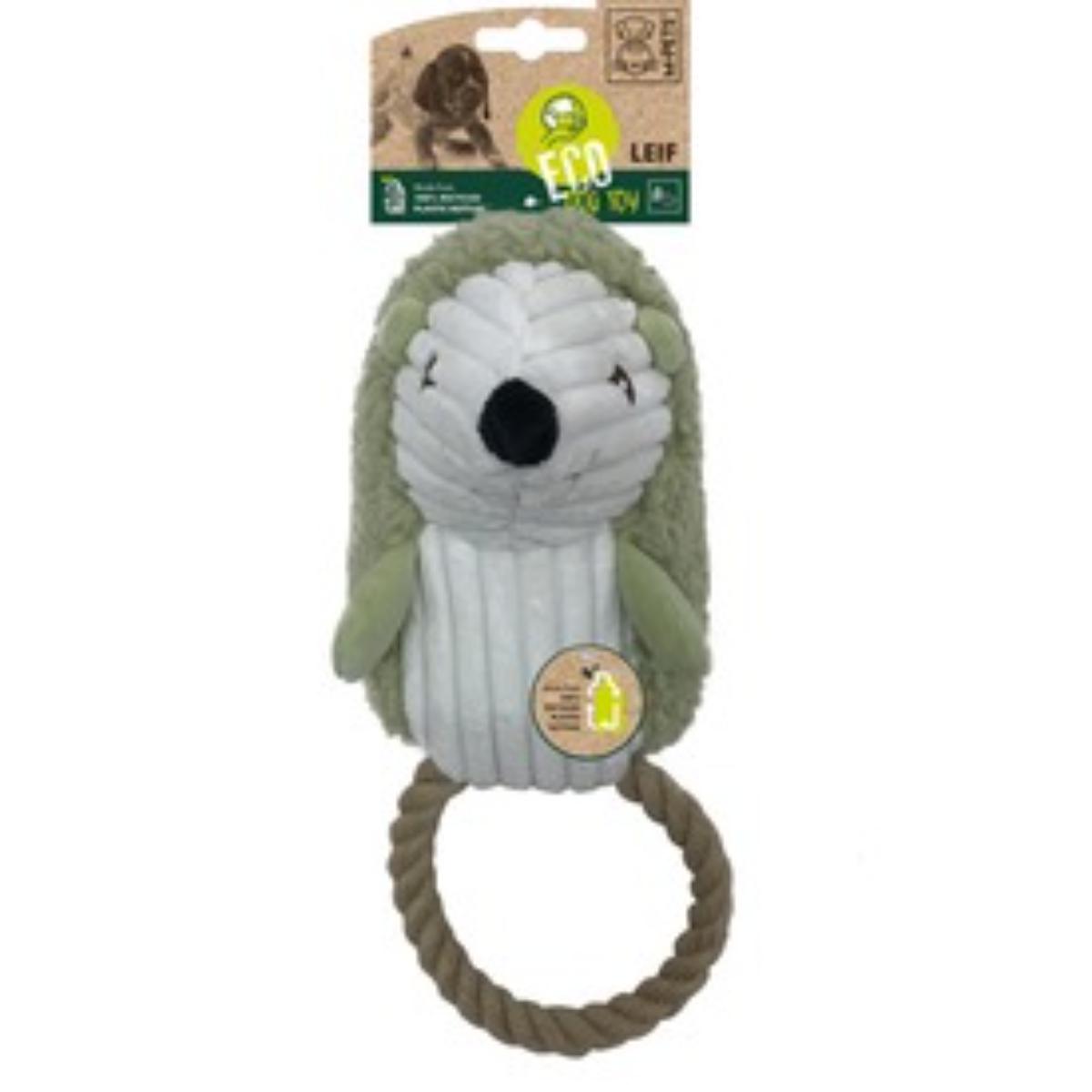 M-PETS Leif Eco, jucărie sfoară câini XS-M, activități fizice, iută, maro, 26cm - poza 1