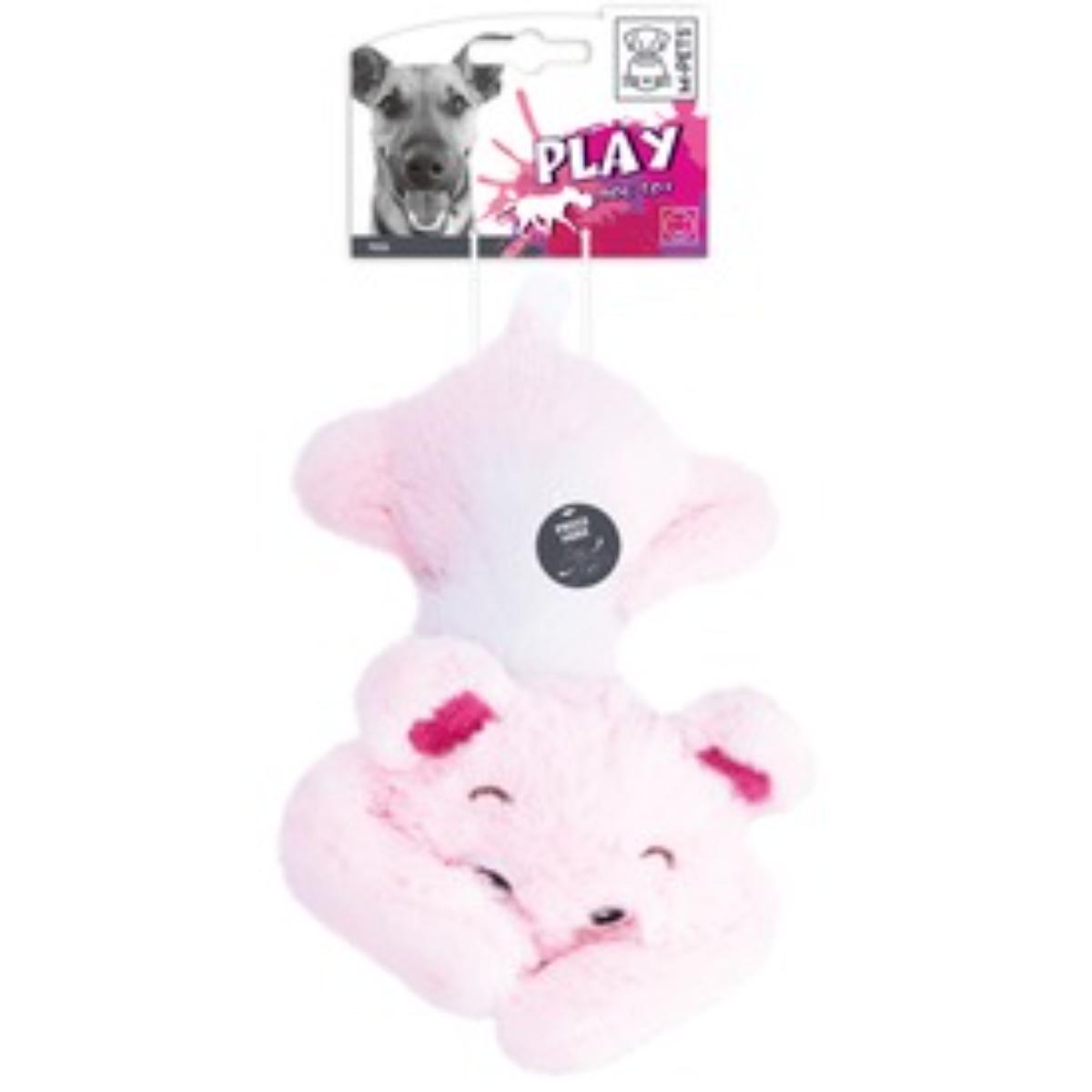 M-PETS Tess, jucărie de pluș câini M-XL, activități fizice, pluș, roz, 36cm - poza 1