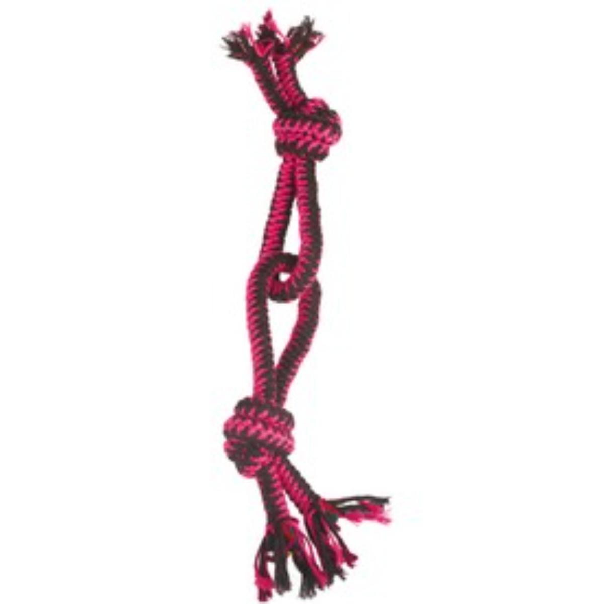 M-PETS Twist Eight, jucărie sfoară câini S-L, activități fizice, textil, diverse culori, 49cm - poza 1