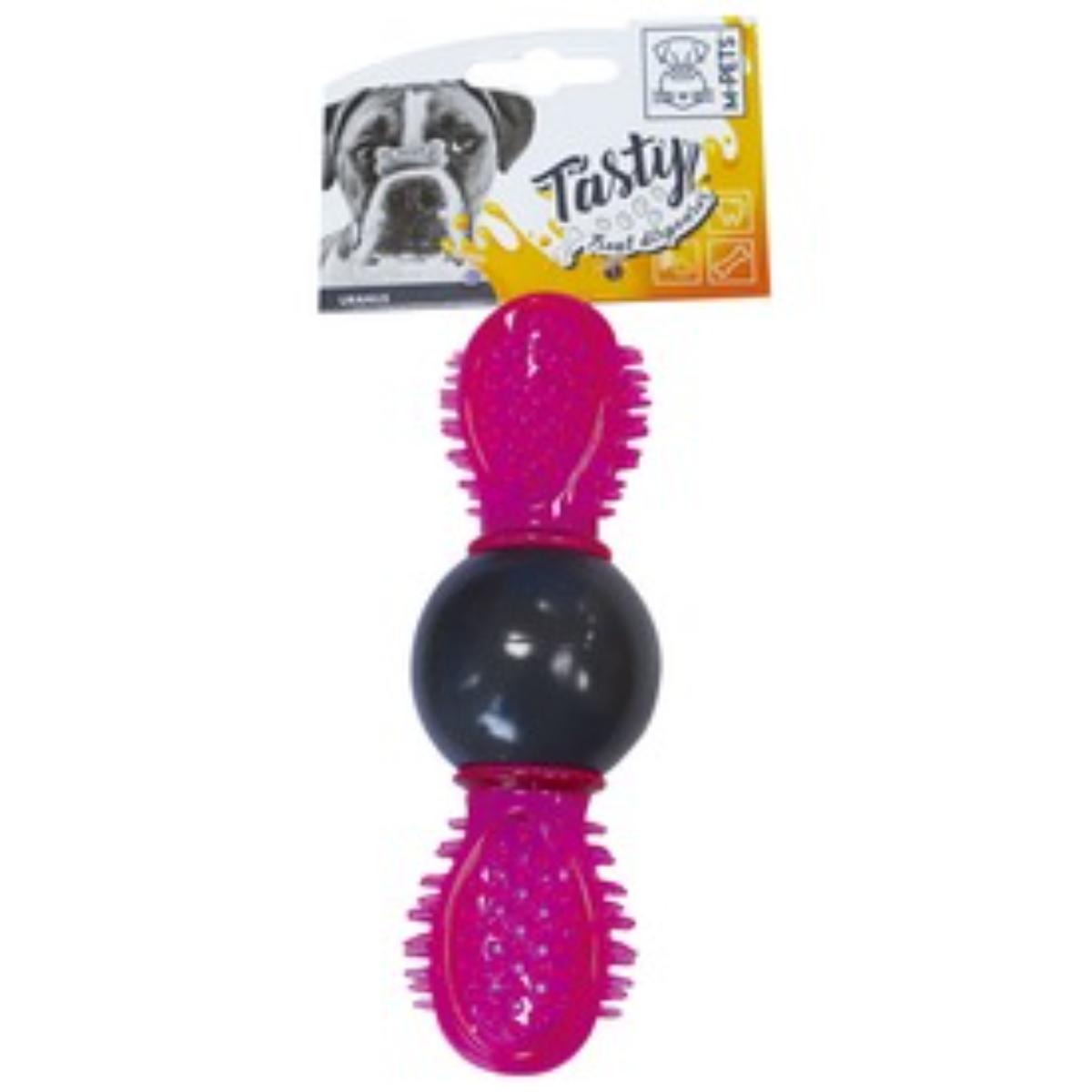 M-PETS Uranus, jucărie interactivă câini, eliberare recompense, dentiție, cauciuc M-PETS Uranus, jucărie interactivă câini S-L, eliberare recompense, dentiție, cauciuc, mov, 16.5cm - poza 1