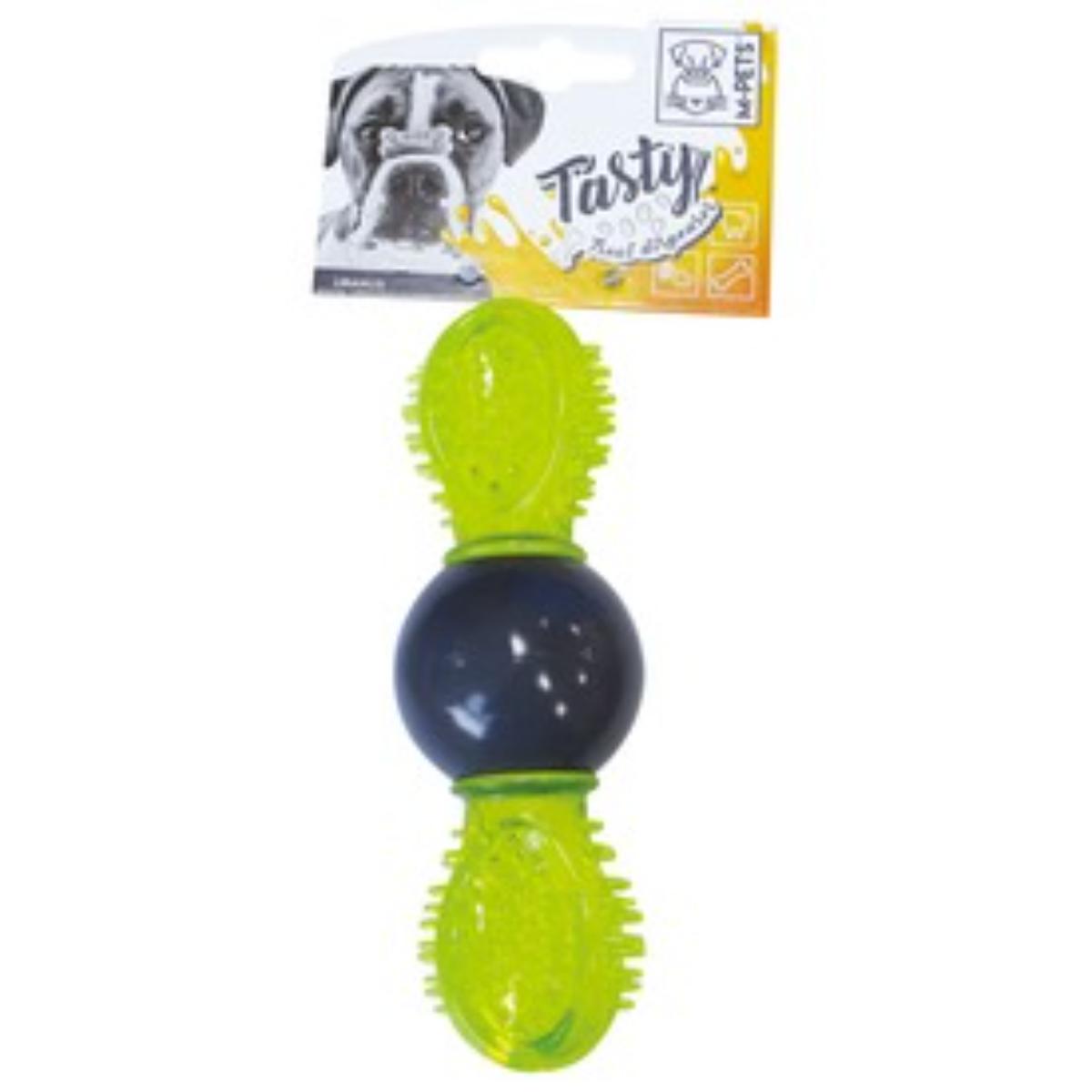 M-PETS Uranus, jucărie interactivă câini, eliberare recompense, dentiție, cauciuc M-PETS Uranus, jucărie interactivă câini S-L, eliberare recompense, dentiție, cauciuc, verde, 16.5cm - poza 2