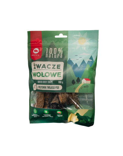 MACED Recompensa pentru caini, burta de vita 100 g