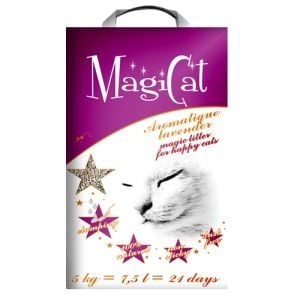 MAGICAT, Lavanda, așternut igienic pisici, granule, bentonită, aglomerant, neutralizare mirosuri, 5kg - poza 1