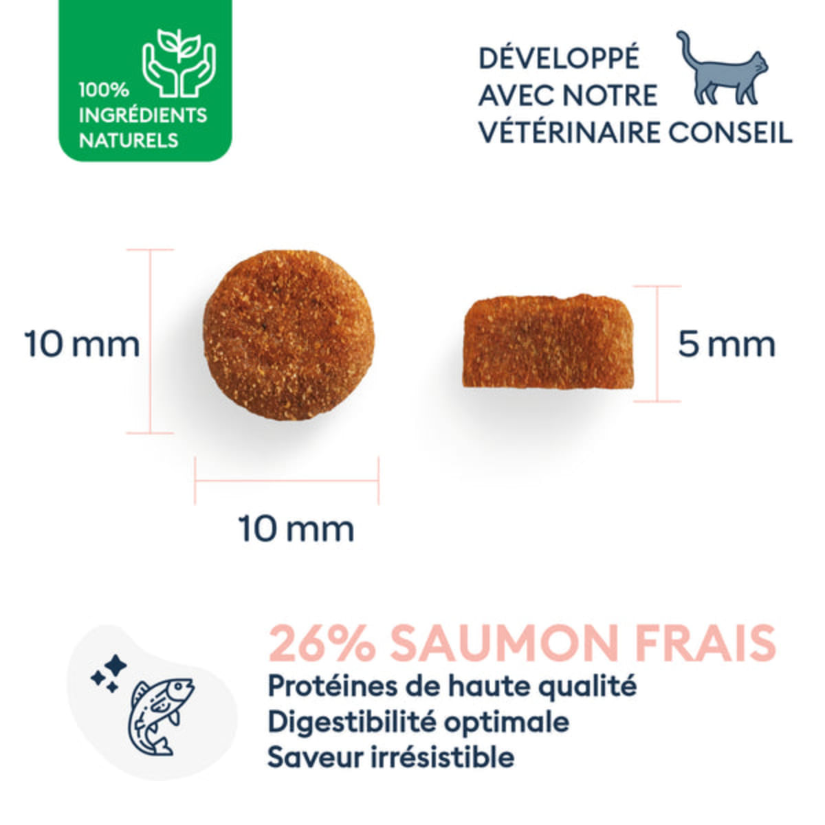 MARLY&DAN Sterilized , Somon, hrană uscată fără cereale pisici sterilizate, 400g - poza 3
