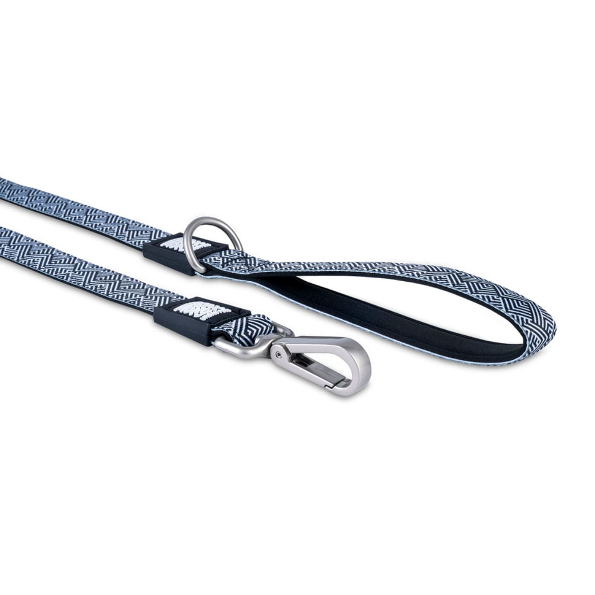 MAX & MOLLY Mykonos Black, lesă câini, poliester, alb și negru, M(1.2m x 2cm) - poza 3