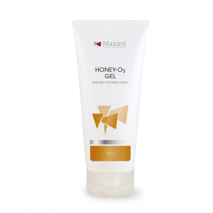 Maxani Honey-O3 gel, pentru vindecarea pielii deteriorate la animale, 200 g