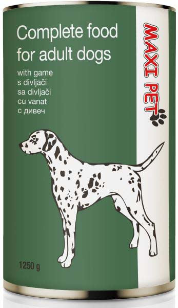 MAXI PET Câine Vânat, conservă 1250g
