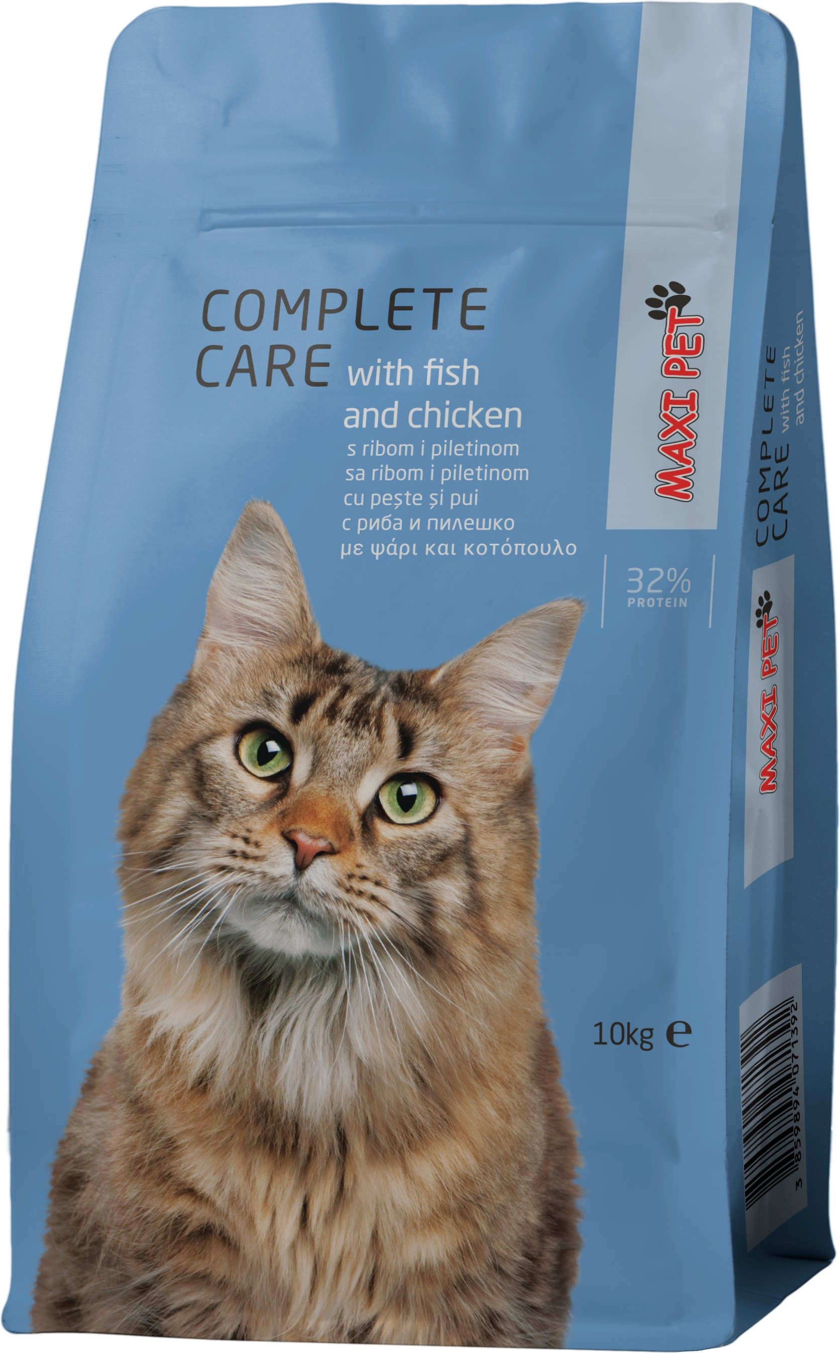 MAXI PET Complete Care Peşte şi Pui, hrană pentru pisici adulte 10kg