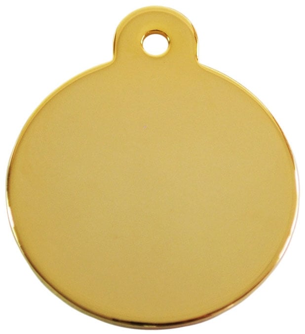 Medalion Imarc Aluminiu Rotund, Golden, Masura S - Gravare Gratuita - poza 2