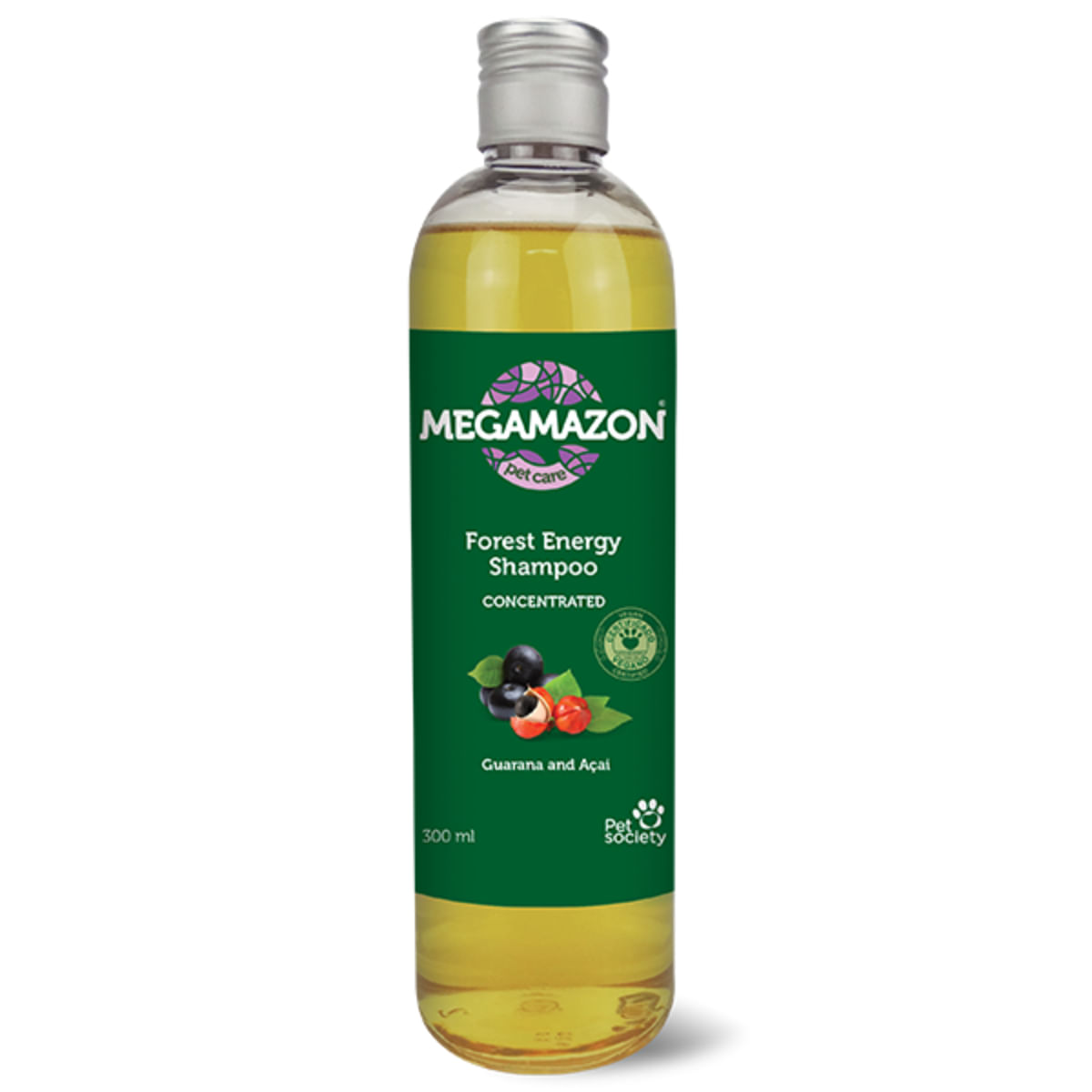 MEGAMAZON Forest Energy, șampon câini și pisici, Guarana și Acai, flacon, 300ml - poza 1