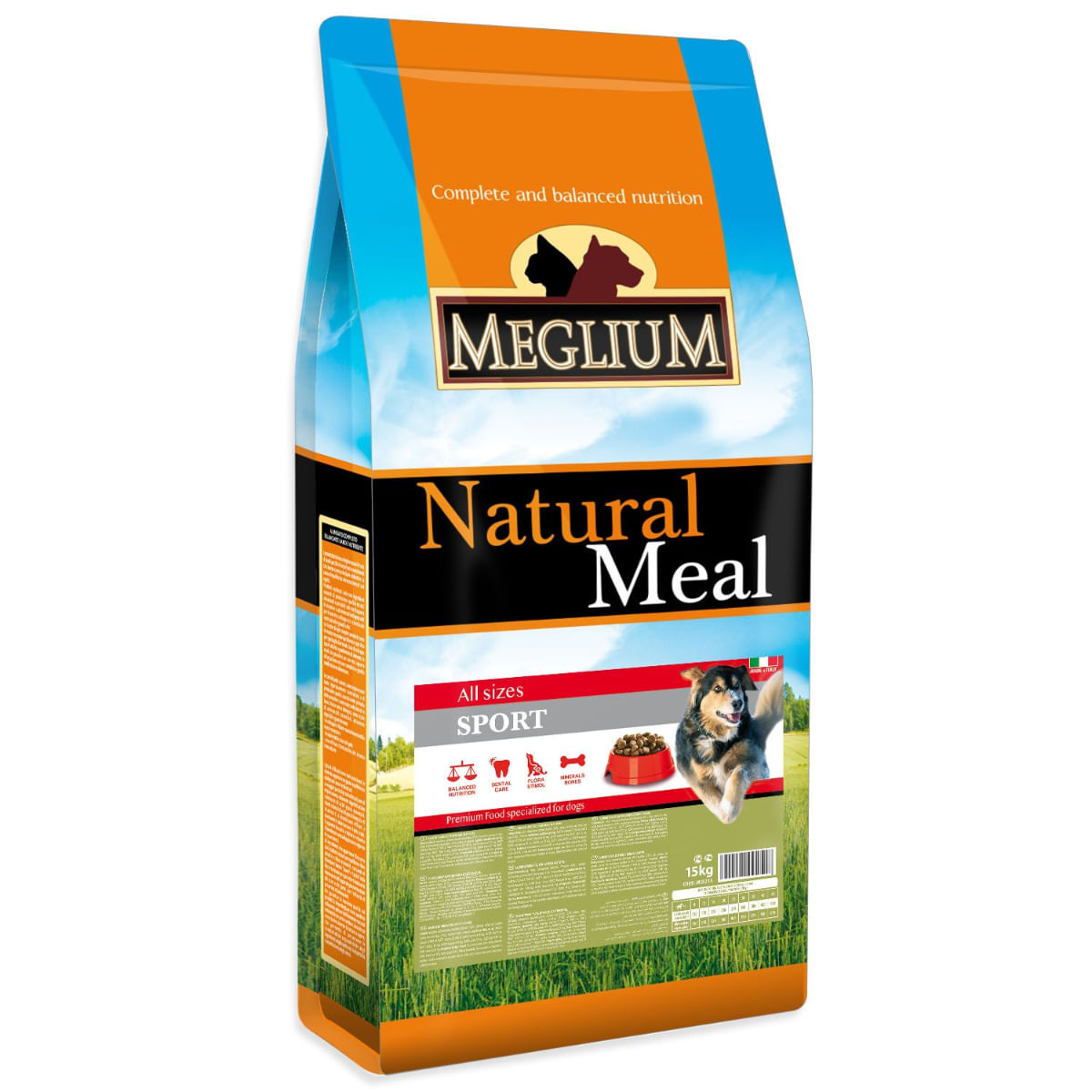 MEGLIUM Sport, S-XL, Pasăre, hrană uscată câini, activitate intensă, 15kg - poza 2