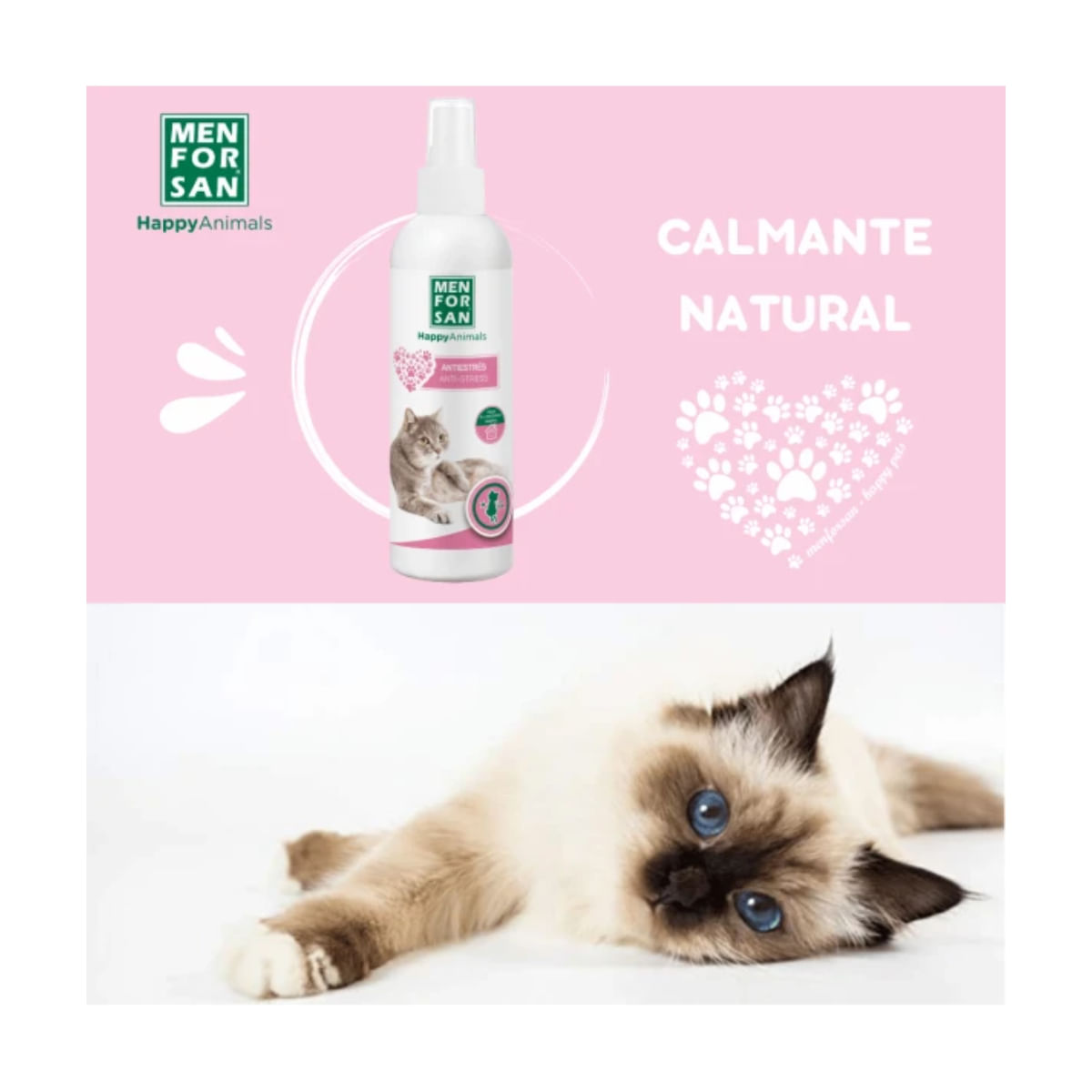 MENFORSAN Anti- Stress Cat Ambiental, supliment sistem nervos & calmante pisici, spray MENFORSAN Anti- Stress Cat Ambiental, supliment sistem nervos & calmante pisici, flacon, 125ml spray - poza 5