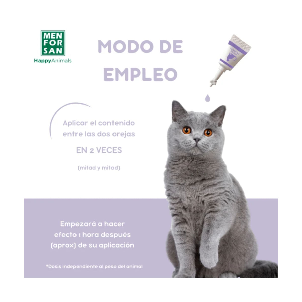 MENFORSAN Calming Spot-on, supliment sistem nervos & calmante pisici, pipete MENFORSAN Calming Spot-on, supliment sistem nervos & calmante pisici, blister, 2buc pipete - poza 5