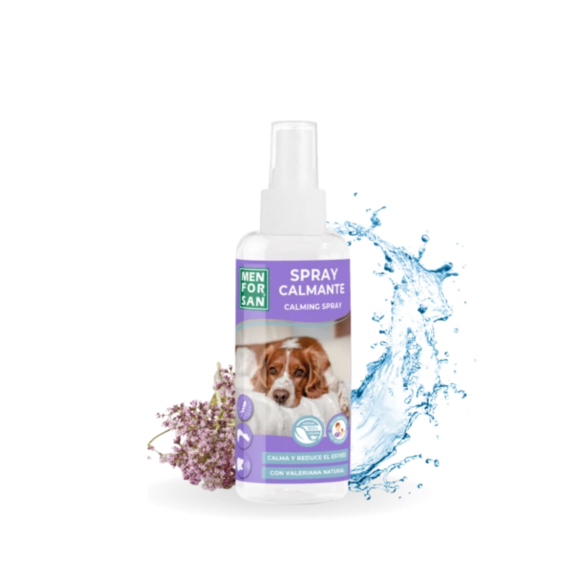 MENFORSAN Spray Calmant, supliment sistem nervos & calmante câini, spray MENFORSAN Spray Calmant, XS-XL, supliment sistem nervos & calmante câini, flacon, 60ml spray - poza 1