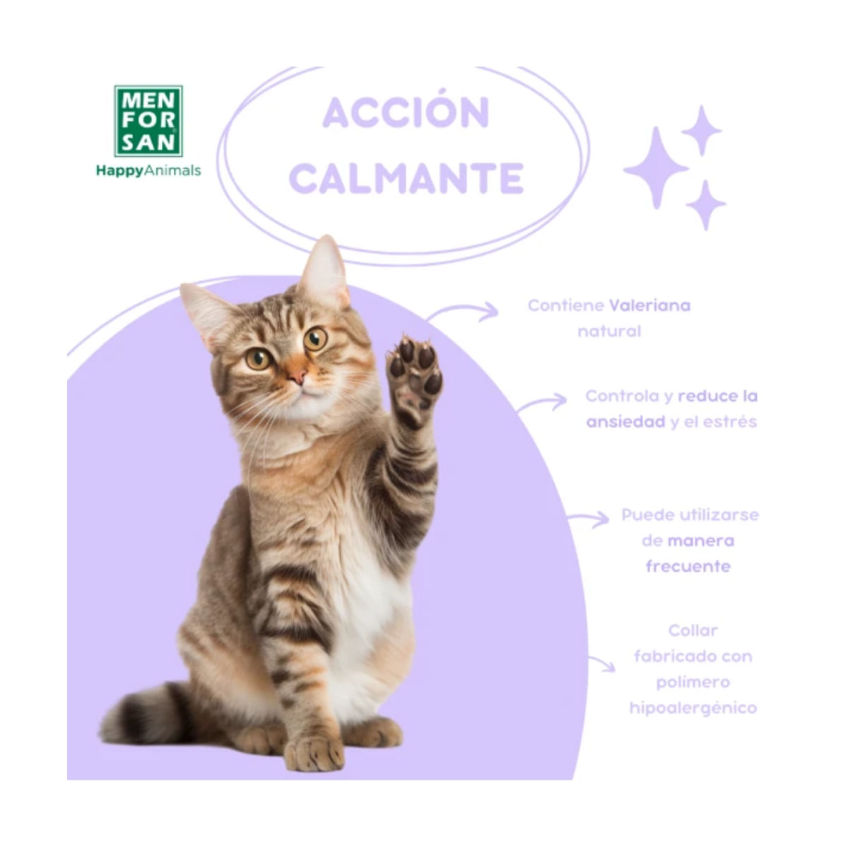 MENFORSAN Zgarda Calmanta 33cm, supliment sistem nervos & calmante pisici, zgardă MENFORSAN Zgarda Calmanta 33cm, supliment sistem nervos & calmante pisici, cutie, 1buc zgardă - poza 4