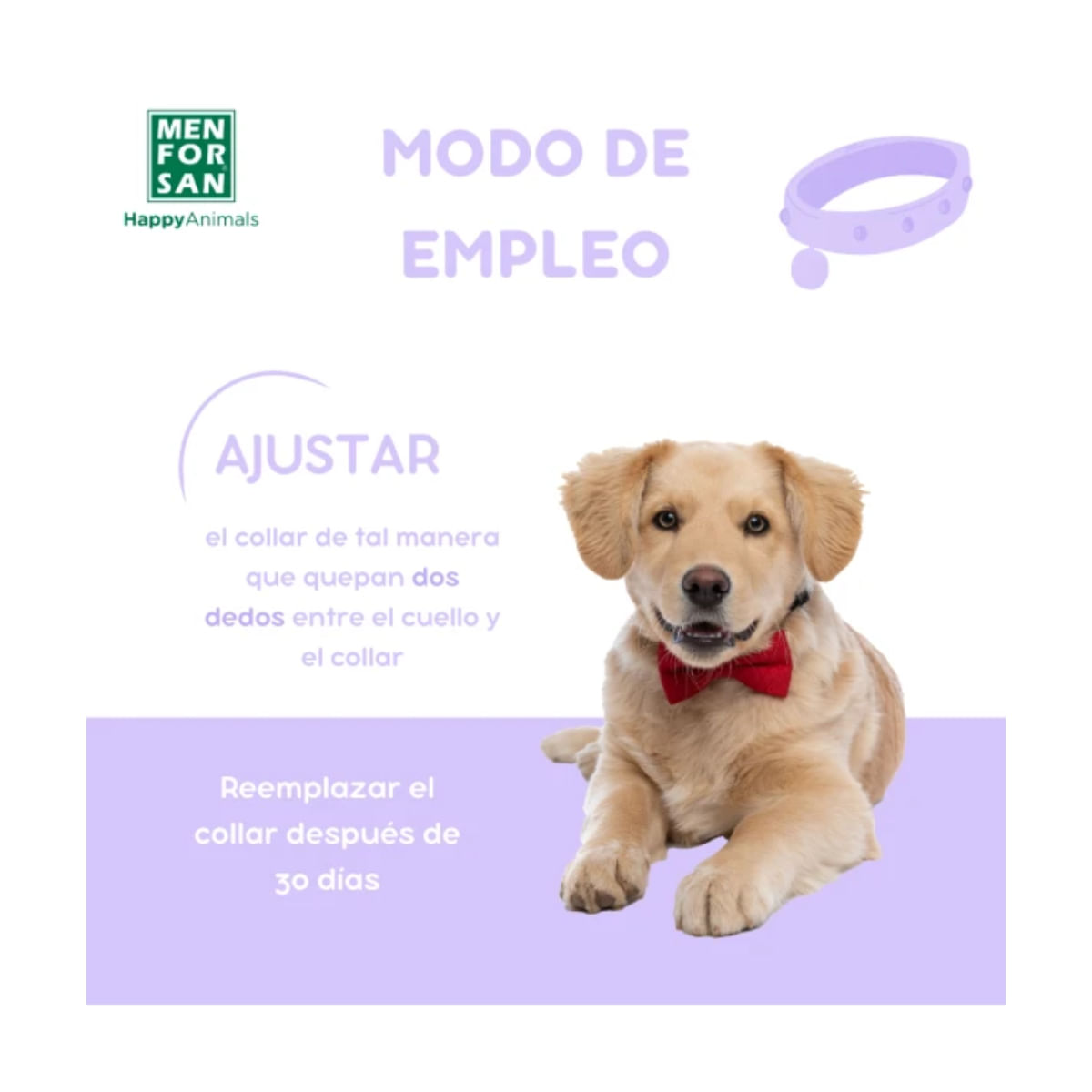 MENFORSAN Zgarda Calmanta 57cm, supliment sistem nervos & calmante câini, zgardă MENFORSAN Zgarda Calmanta 57cm, XS-L, supliment sistem nervos & calmante câini, cutie, 1buc zgardă - poza 5