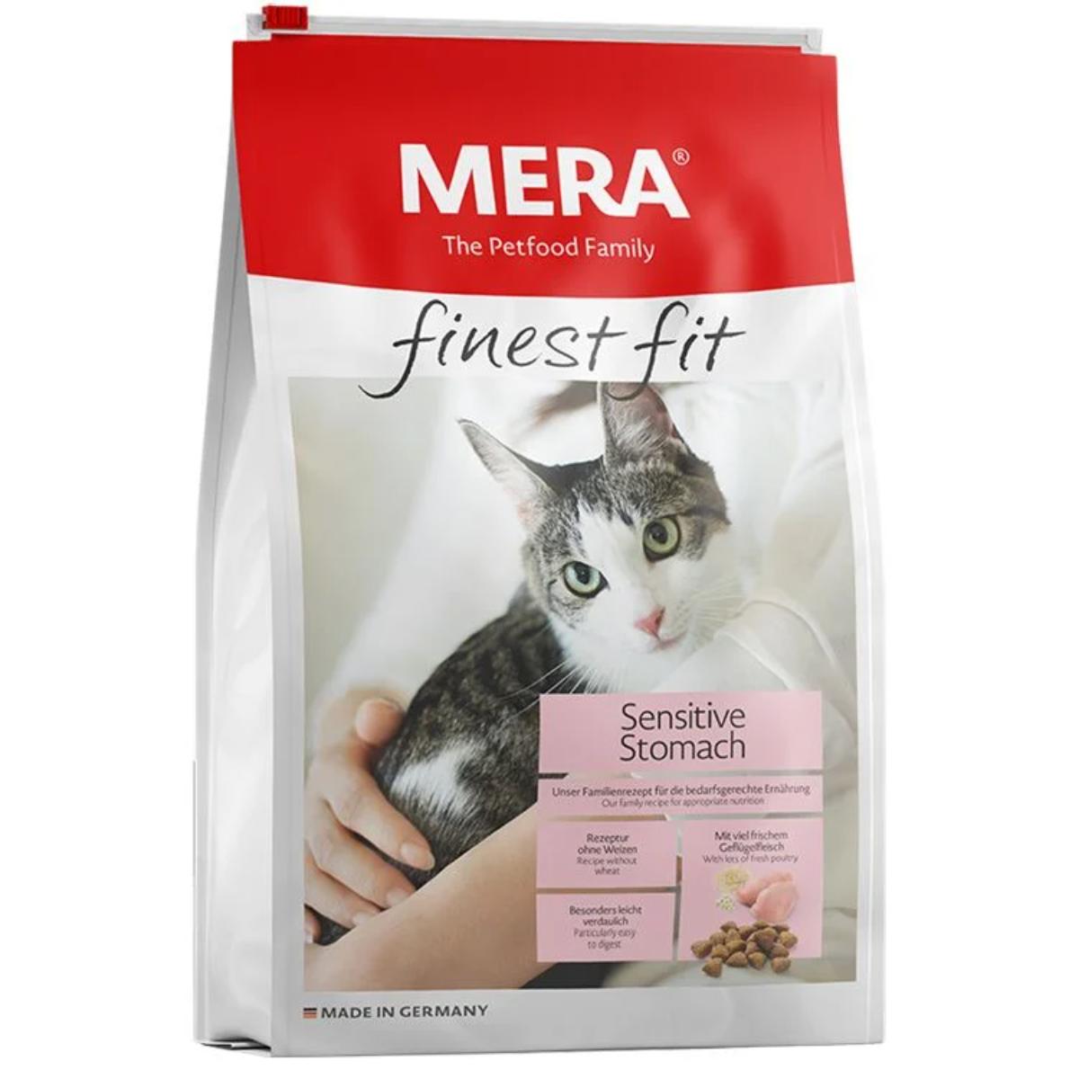 MERA Finest Fit Sensitive Stomach, Pui, hrană uscată pisici, sistem digestiv, 10kg - poza 1