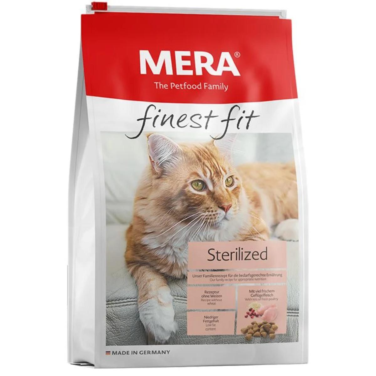 MERA Finest Fit Sterilised, Pui, hrană uscată pisici sterilizate, 10kg - poza 1