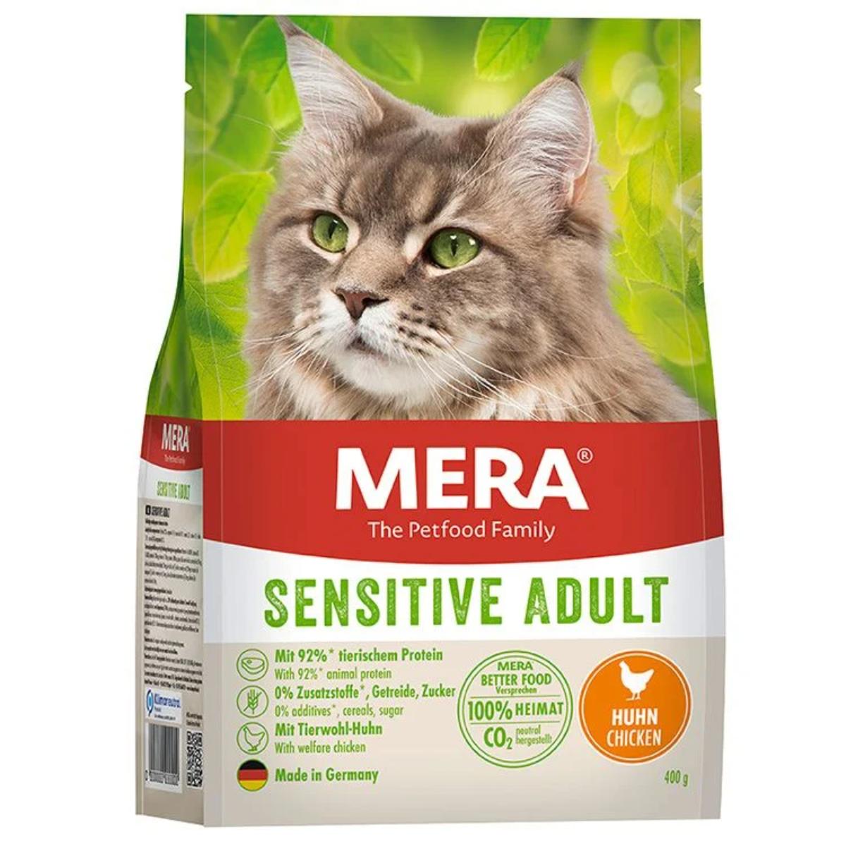 MERA Sensitive, Pui, hrană uscată fără cereale pisici, alergii, 10kg - poza 1