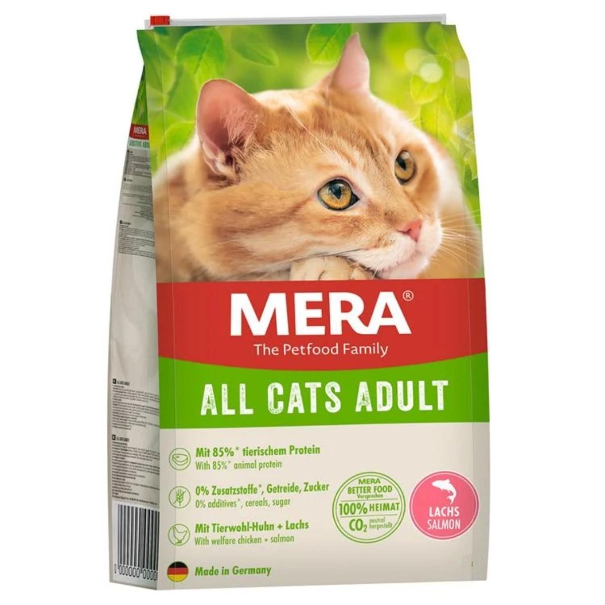MERA, Somon, hrană uscată fără cereale pisici, 10kg - poza 1