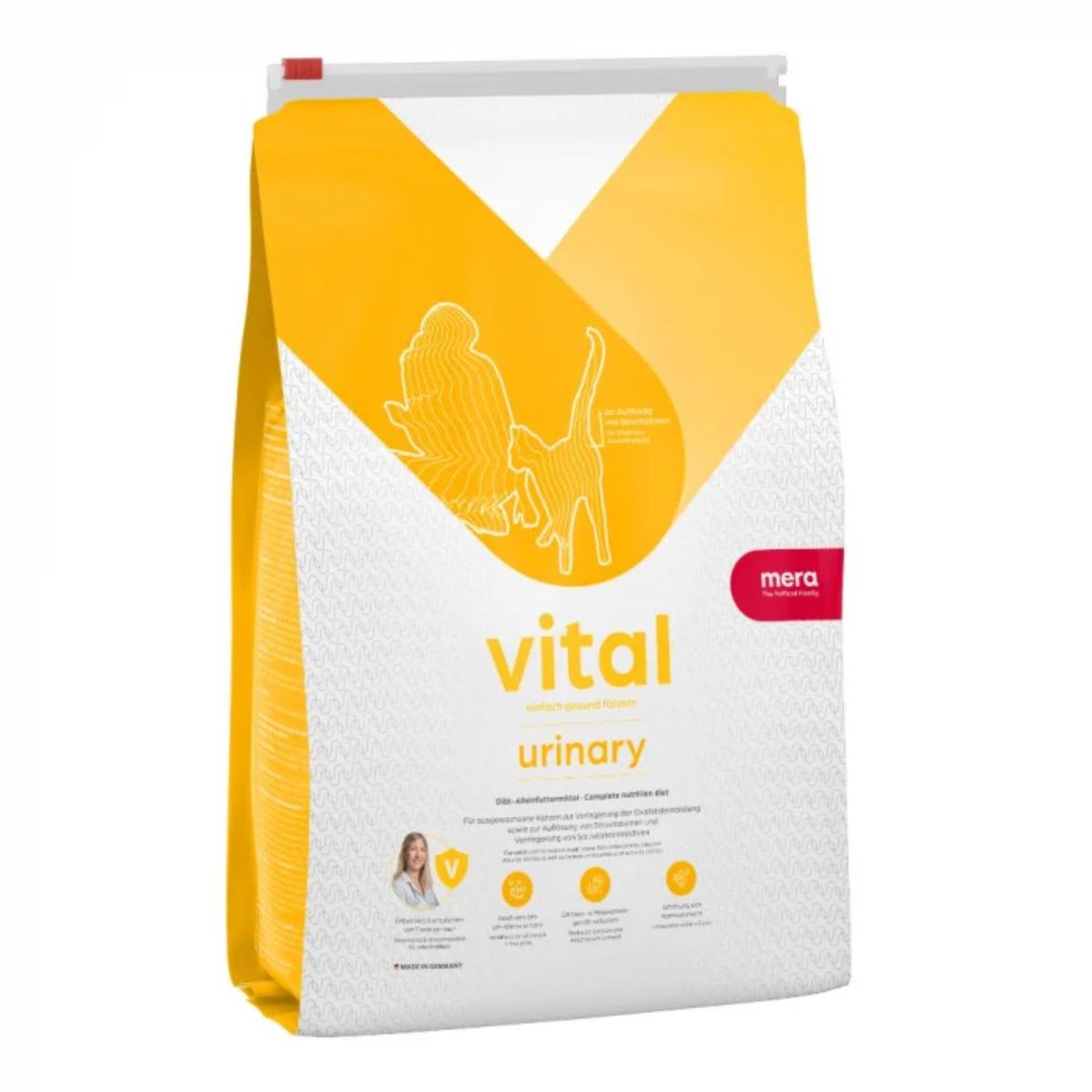 MERA Vital Urinary, Pasăre, dietă veterinară, hrană uscată pisici, sistem urinar, 3kg - poza 1