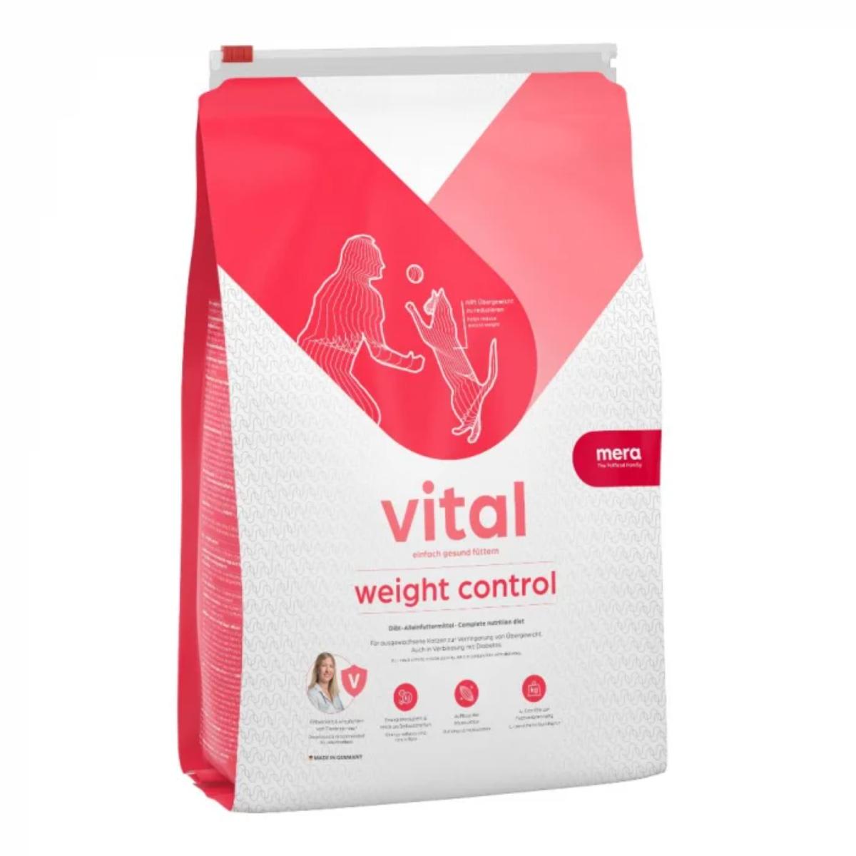 MERA Vital Weight Control, Pasăre, dietă veterinară, hrană uscată pisici, obezitate, 3kg - poza 1