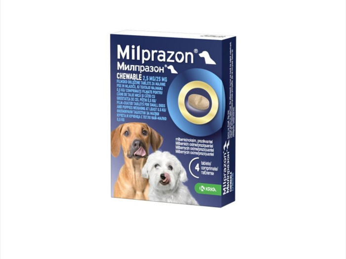 Milprazon chewable Dog 2.5mg 25mg ( 5 kg), 1 tableta