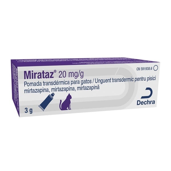 Mirataz unguent transdermic pisica 20mg/g, 3 grame - poza 1