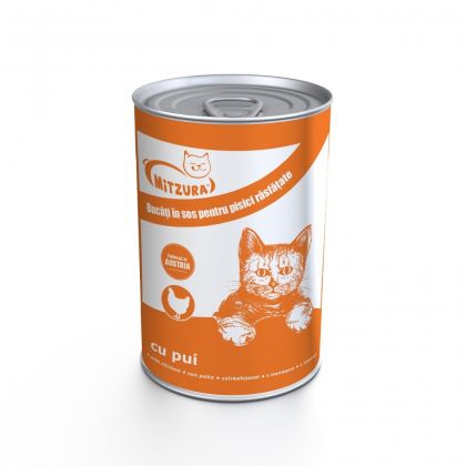 Mitzura Cat Cons Pui 415 g