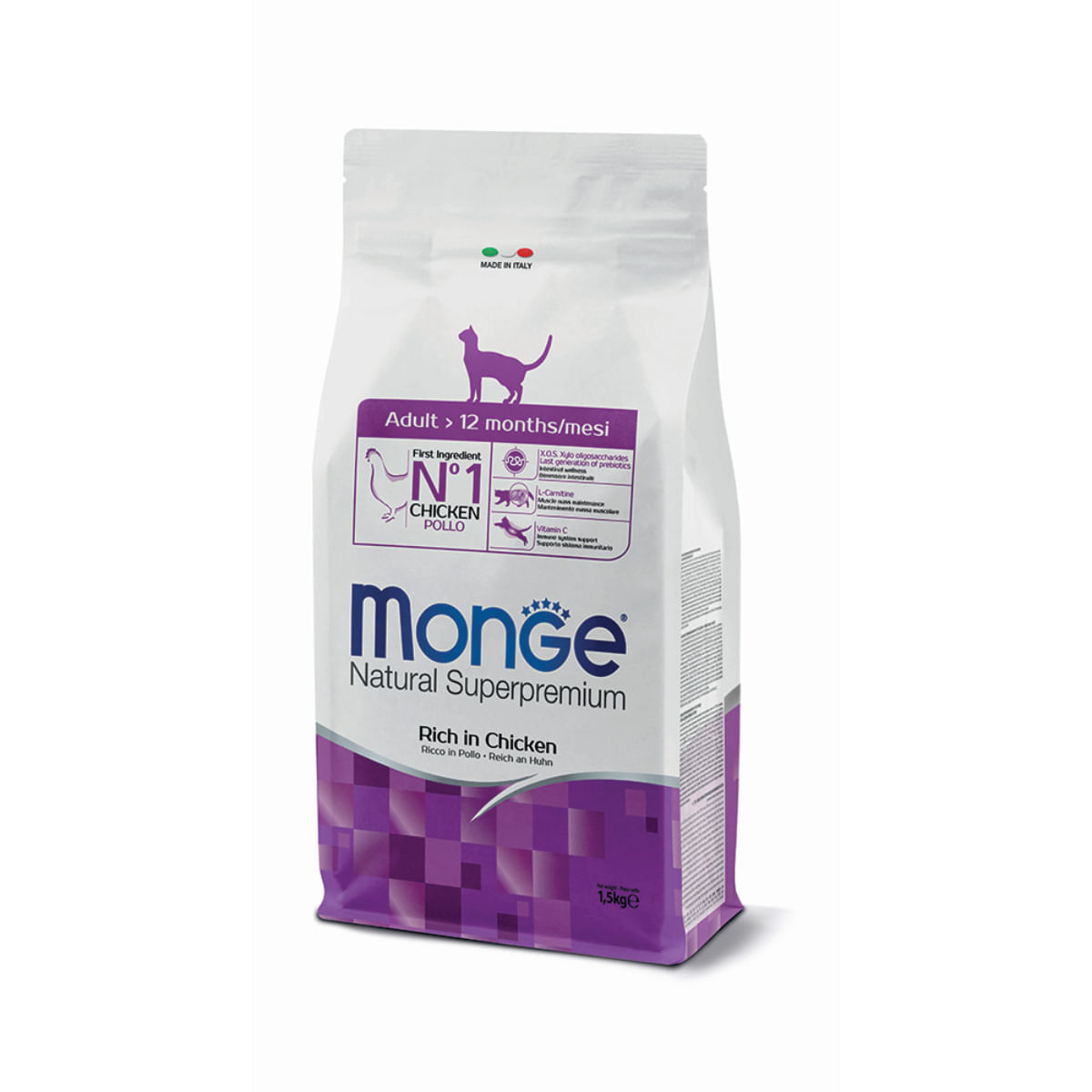 MONGE Natural Superpremium, Pui, hrană uscată pisici, 10kg - poza 1