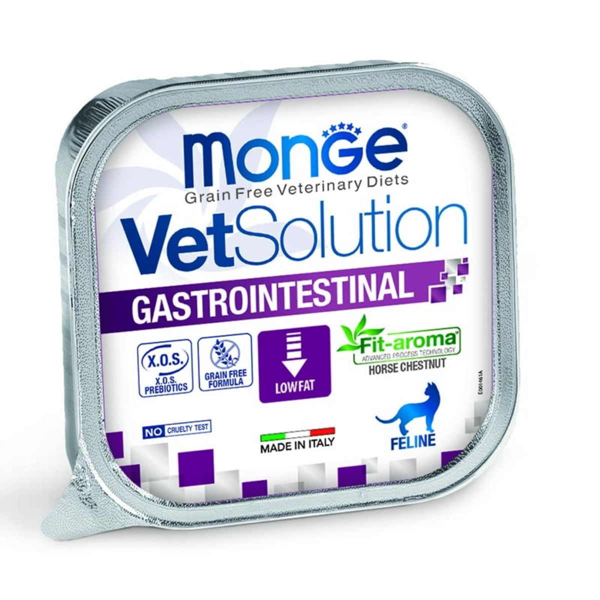 MONGE VETSOLUTION Gastrointestinal, Ficat și Porc, dietă veterinară, tăviță hrană umedă fără cereale pisici, sistem digestiv, (pate), 100g - poza 2