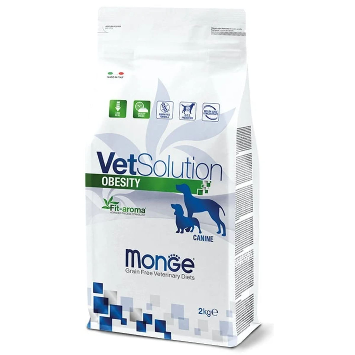 MONGE VETSOLUTION Obesity, XS-XL, Pui, dietă veterinară, hrană uscată fără cereale câini, obezitate, 2kg
