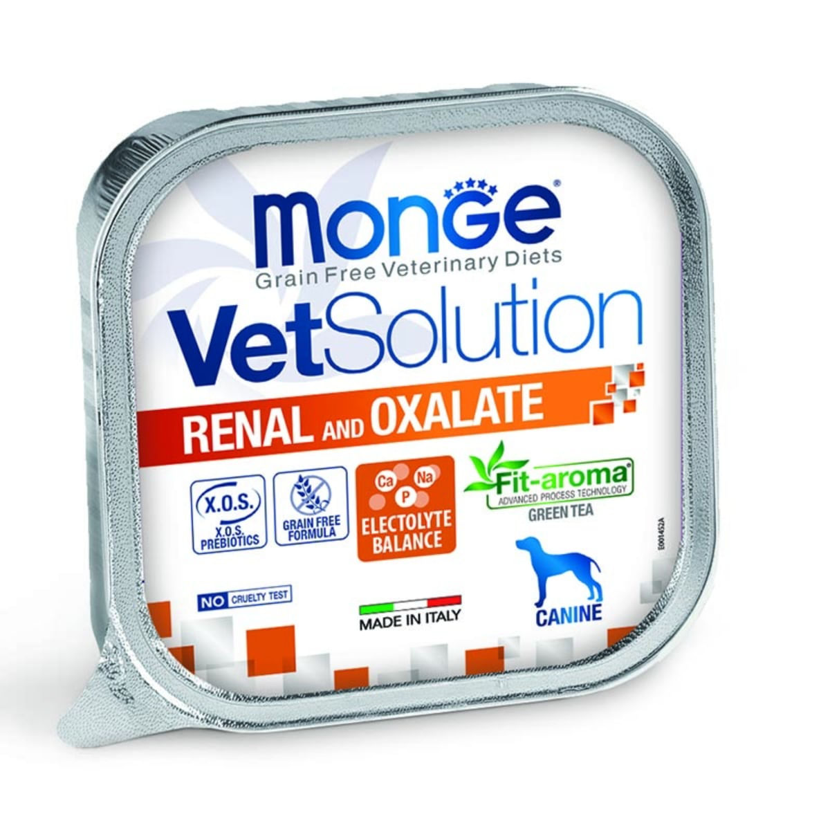 MONGE VETSOLUTION Renal & Oxalate, XS-XL, Ou, dietă veterinară, tăviță hrană umedă fără cereale câini, sistem renal, (pate), 150g - poza 1