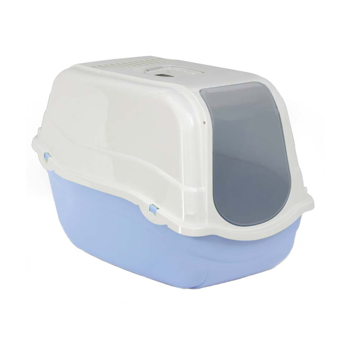 MP BERGAMO Romeo, litieră acoperită pisici, bleu, 57x39x41 cm - poza 2