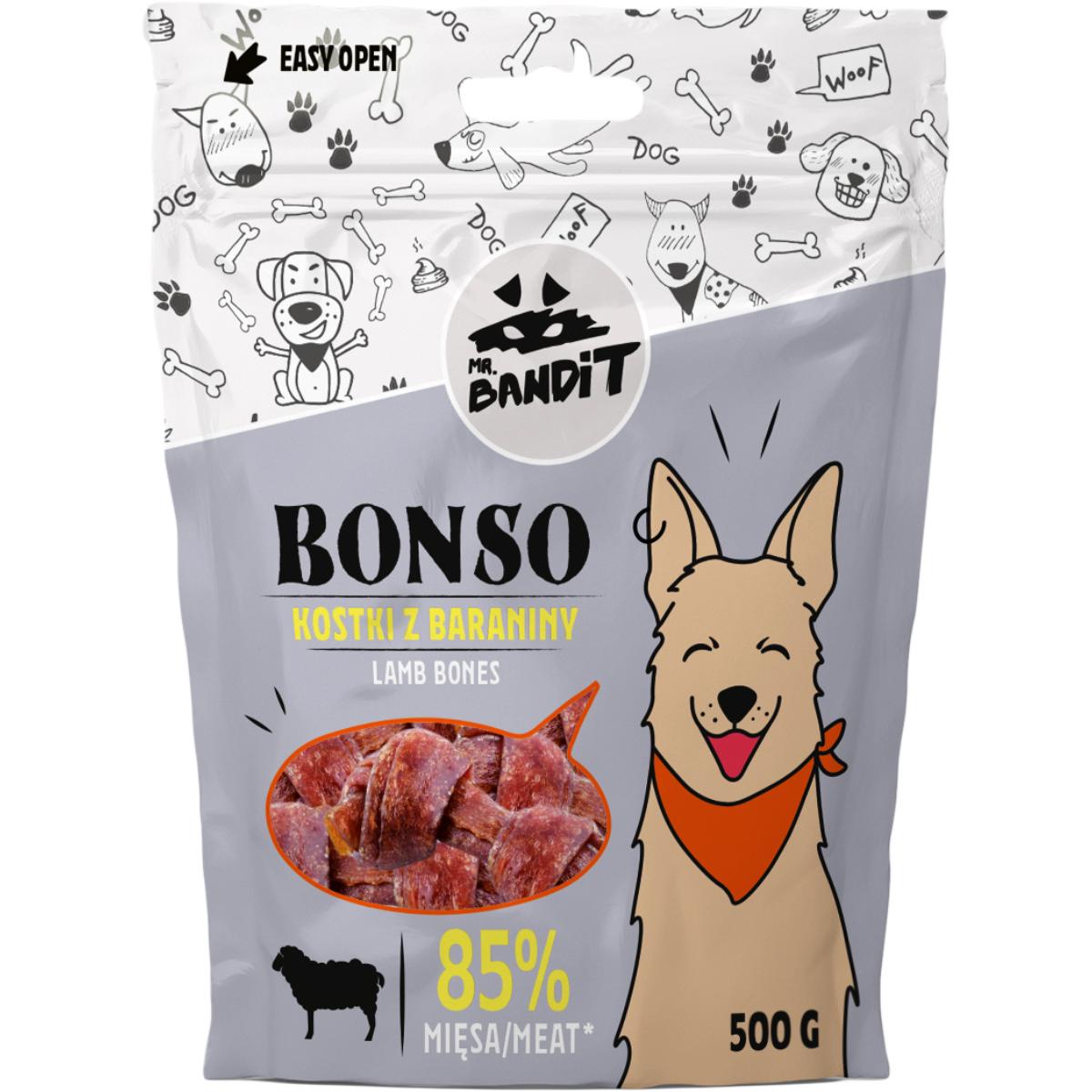MR BANDIT Bonso Bones, XS-XL, Miel, punguță recompense câini, 500g - poza 2