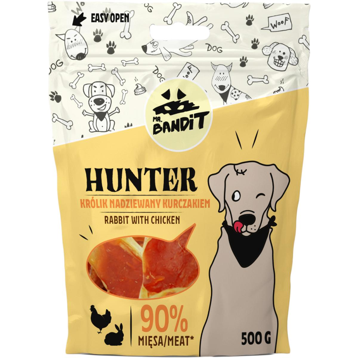 MR BANDIT Hunter, XS-XL, Iepure și Pui, punguță recompense fără cereale câini, 500g - poza 2