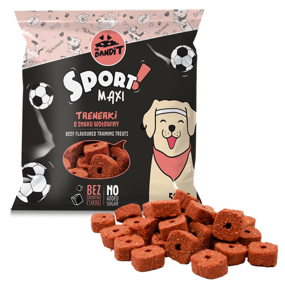 MR BANDIT Sport Maxi Training, L-XL, Vită, punguță recompense câini, 150g - poza 2