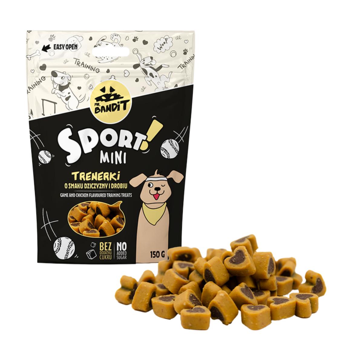 MR BANDIT Sport Mini Training, XS-S, Pui și Vânat, punguță recompense câini, 150g - poza 2