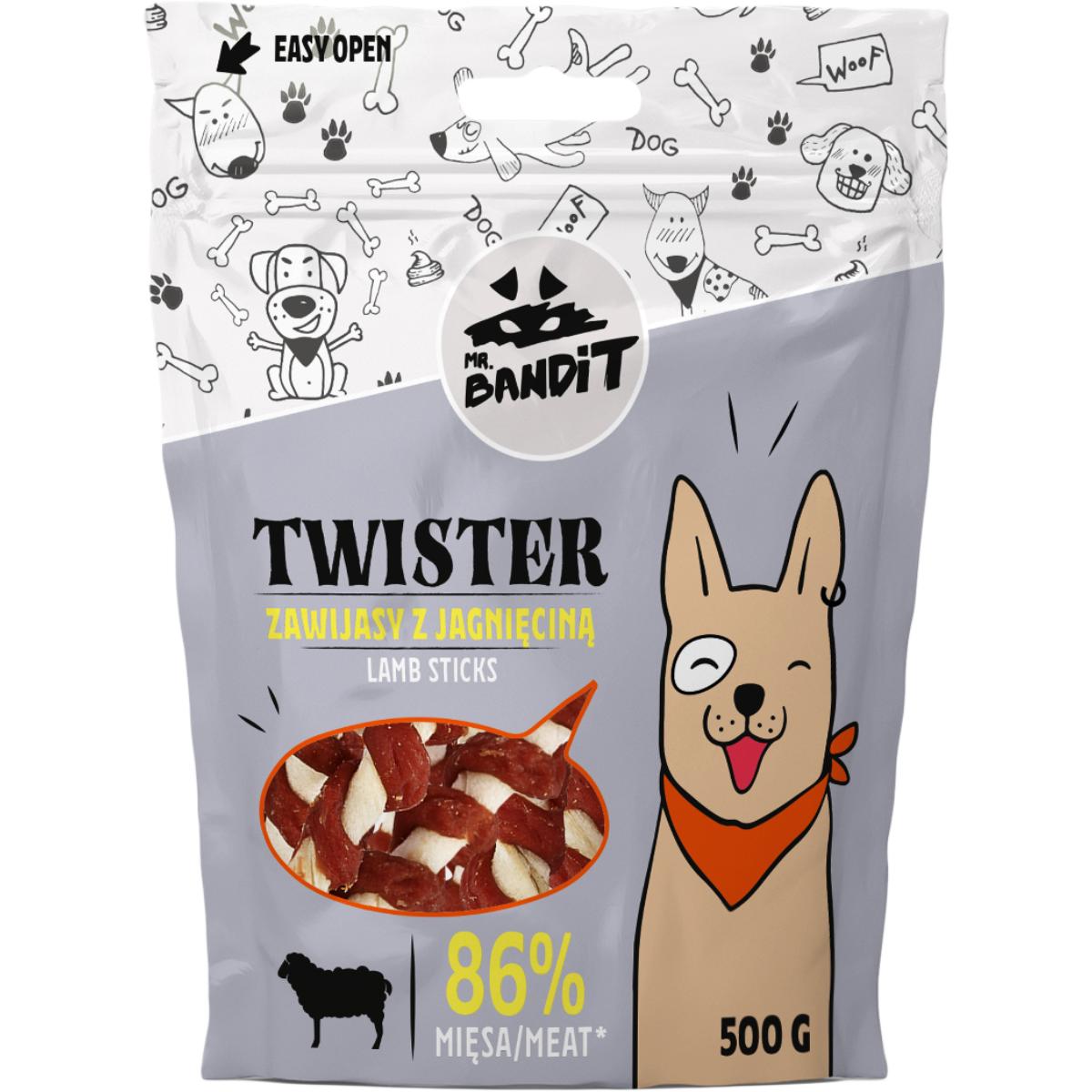 MR BANDIT Twister, XS-XL, Miel, punguță recompense câini, 500g - poza 2