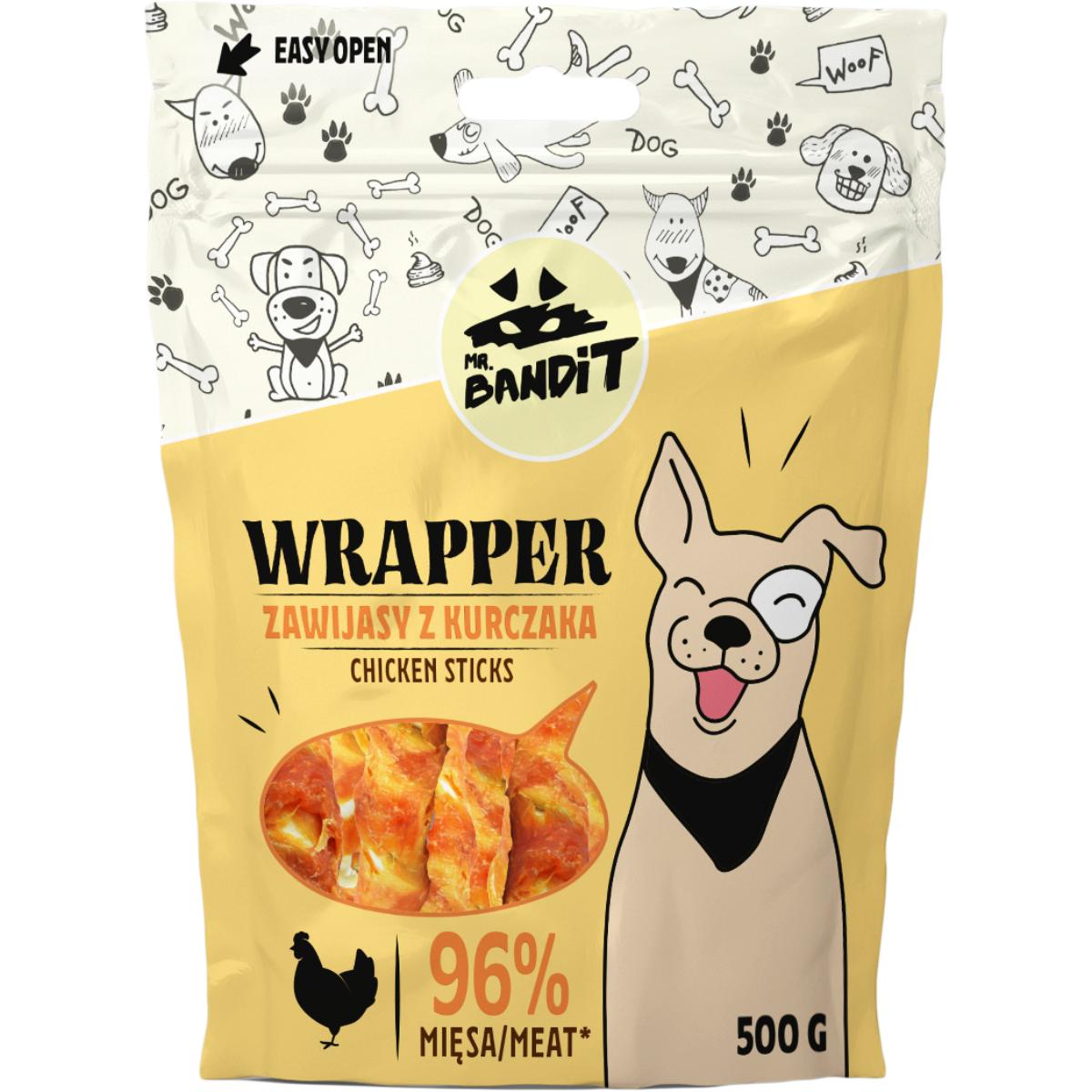 MR BANDIT Wrapper, XS-M, Pui, punguță recompense câini, 500g - poza 2