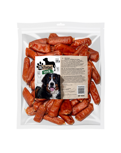 MR. PRETZEL Cârnați cu iepure gustare pentru câini 500 g