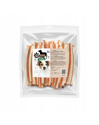 MR. PRETZEL Fâșii iepure și cod pentru câini 500 g