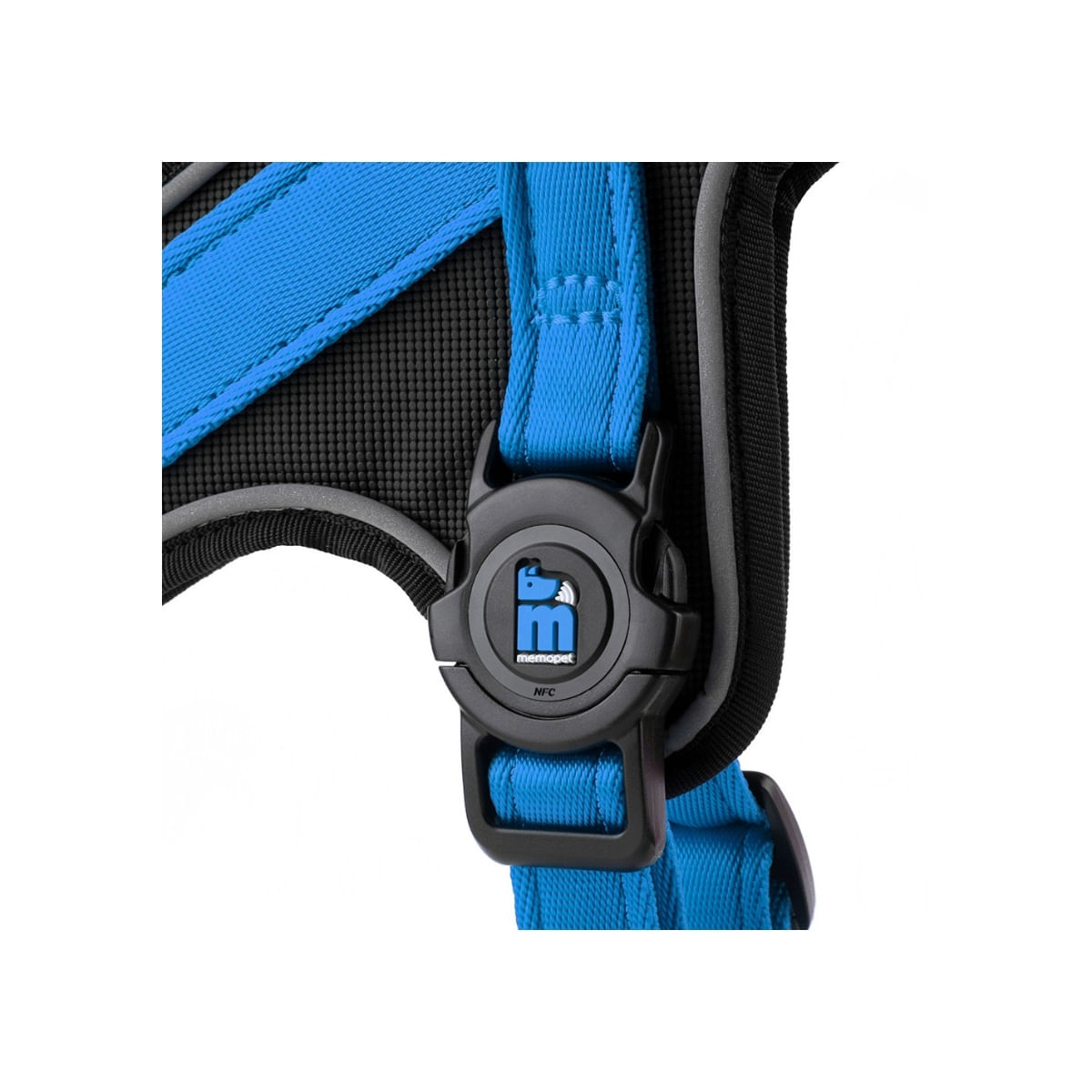 MYFAMILY Memopet, ham câini MYFAMILY Memopet, ham cu NFC câini, textil, S-M, 40-50cmcm, albastru - poza 5
