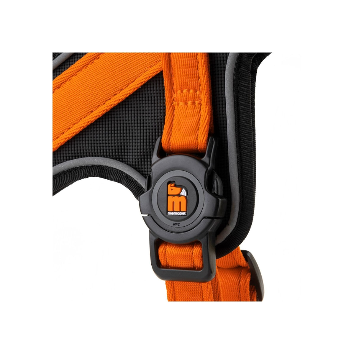 MYFAMILY Memopet, ham câini MYFAMILY Memopet, ham cu NFC câini, textil, XS, 30-35cm, orange - poza 3