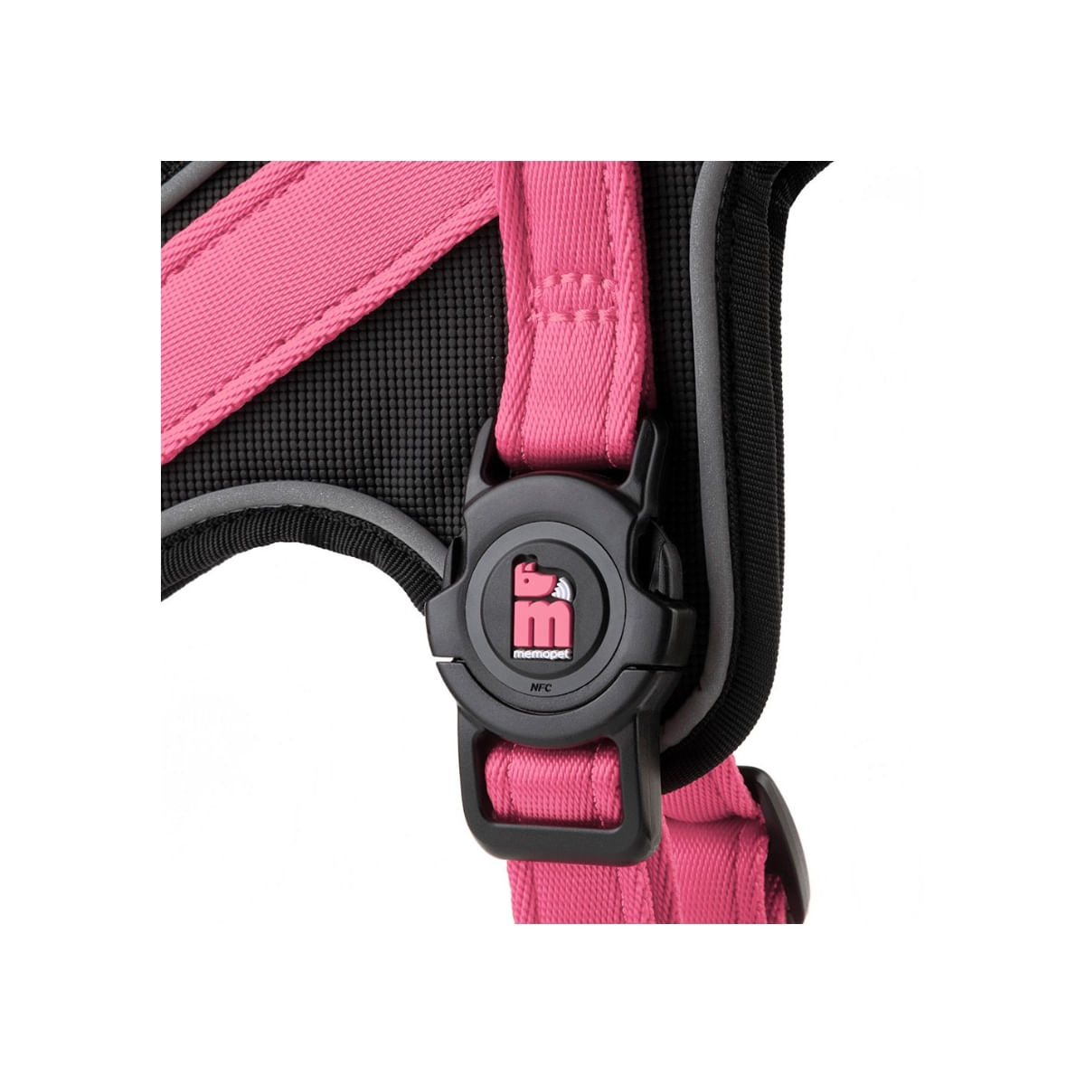 MYFAMILY Memopet, ham câini MYFAMILY Memopet, ham cu NFC câini, textil, XS, 30-35cm, roz - poza 4