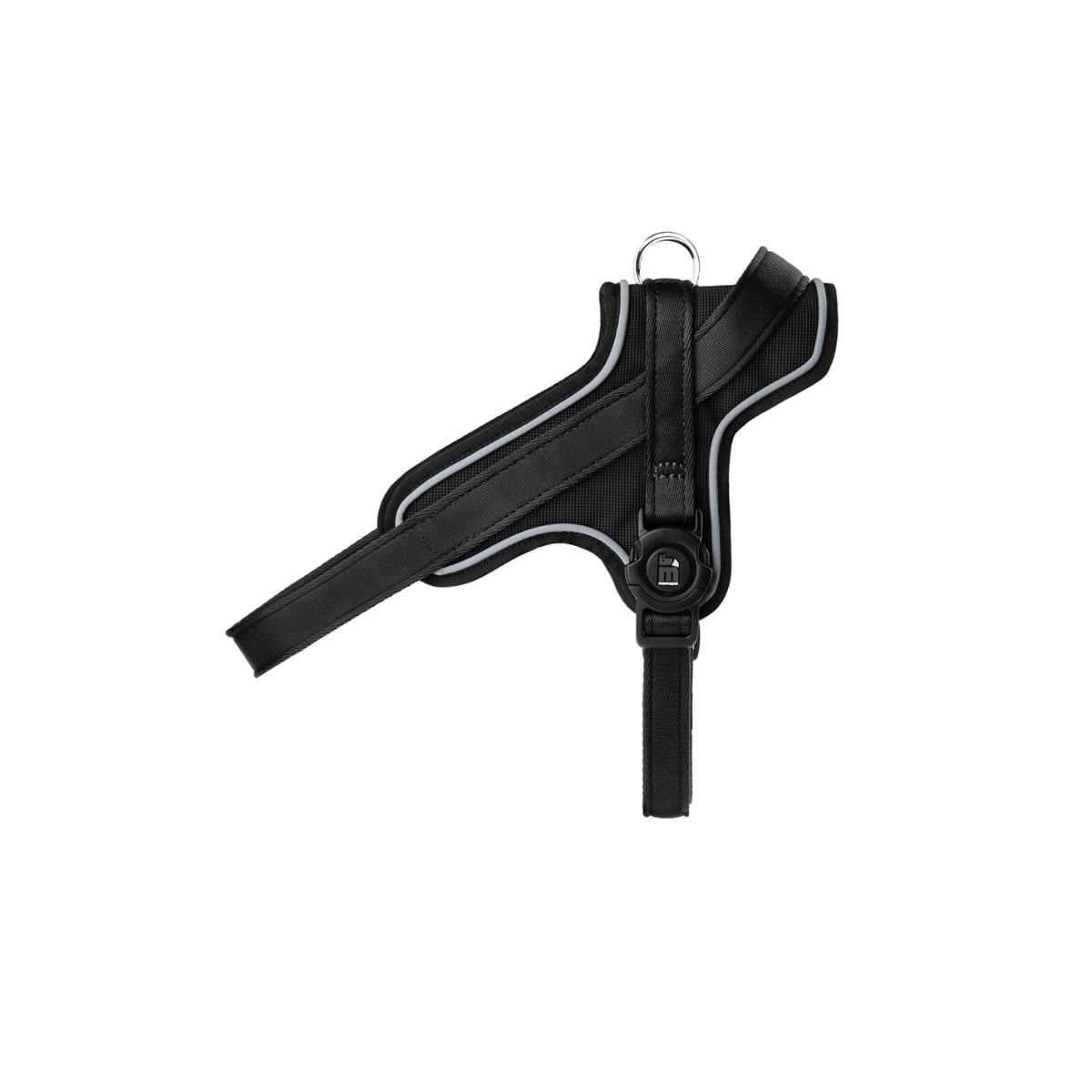 MYFAMILY Memopet, ham câini MYFAMILY Memopet, ham cu NFC câini, textil, XXL, 80-100cm, negru - poza 2