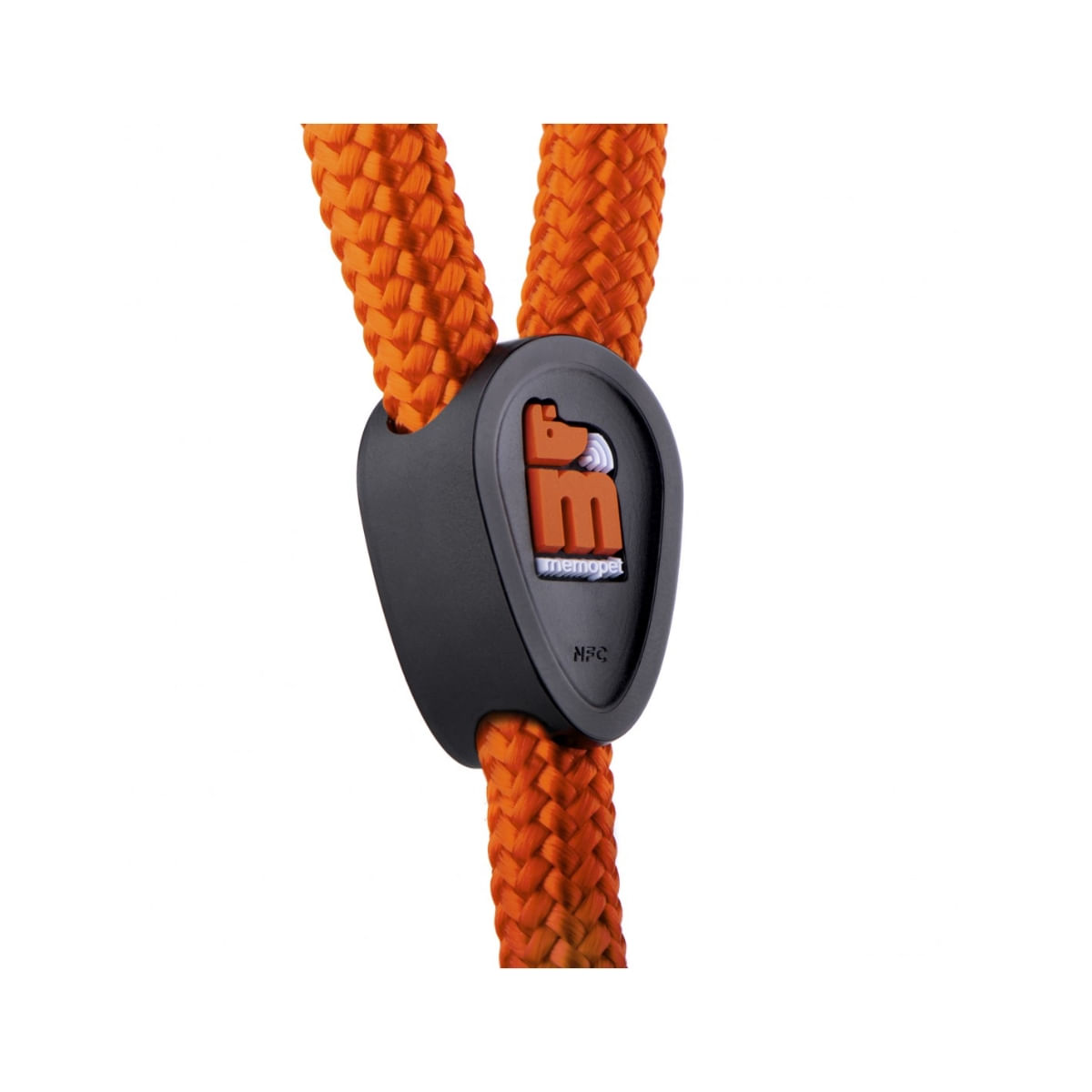 MYFAMILY Memopet, lesă cu NFC câini, textil, 40kg, 0.8cm x 180cm, orange - poza 4