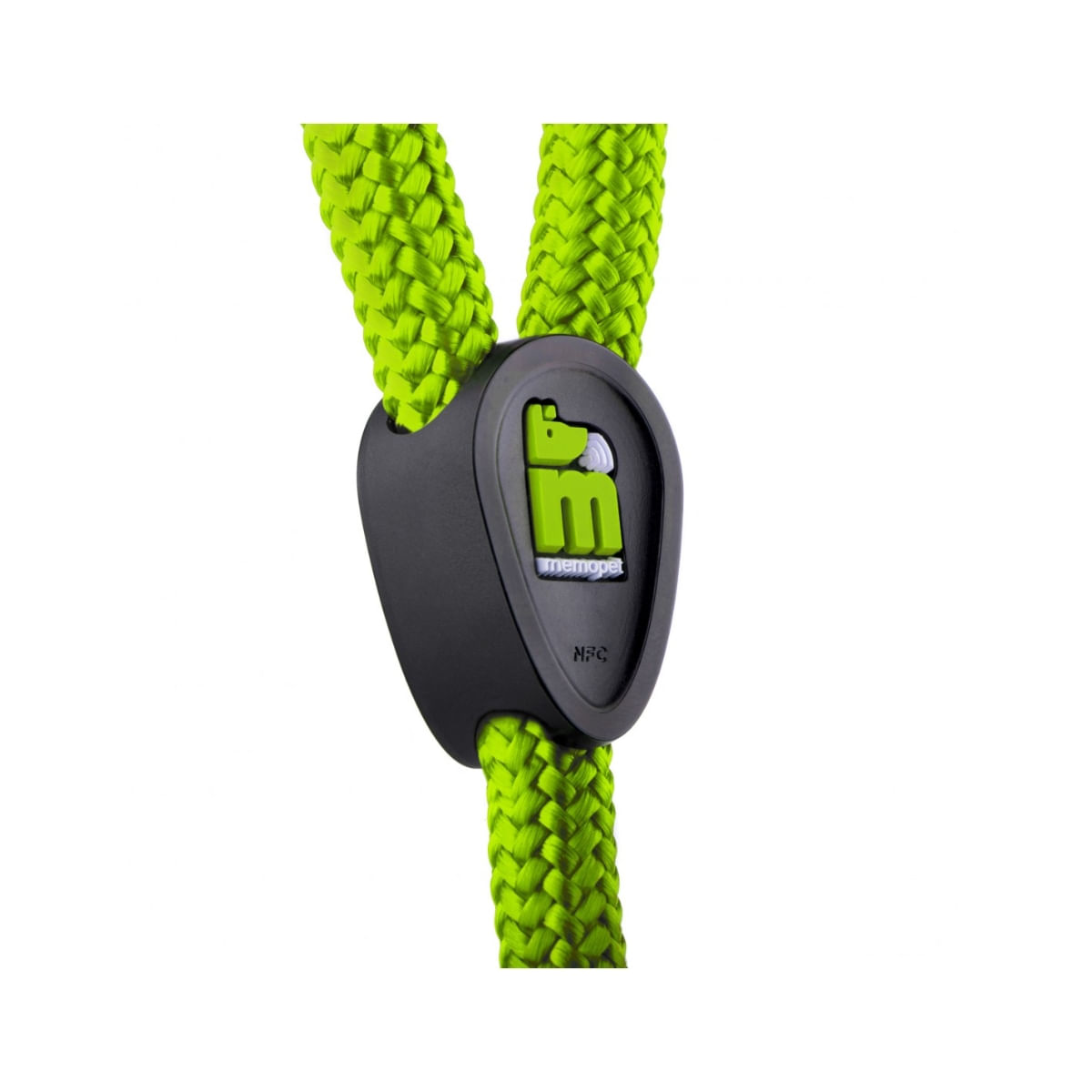 MYFAMILY Memopet, lesă cu NFC câini, textil, 60kg, 1.2cm x 110cm, verde - poza 4