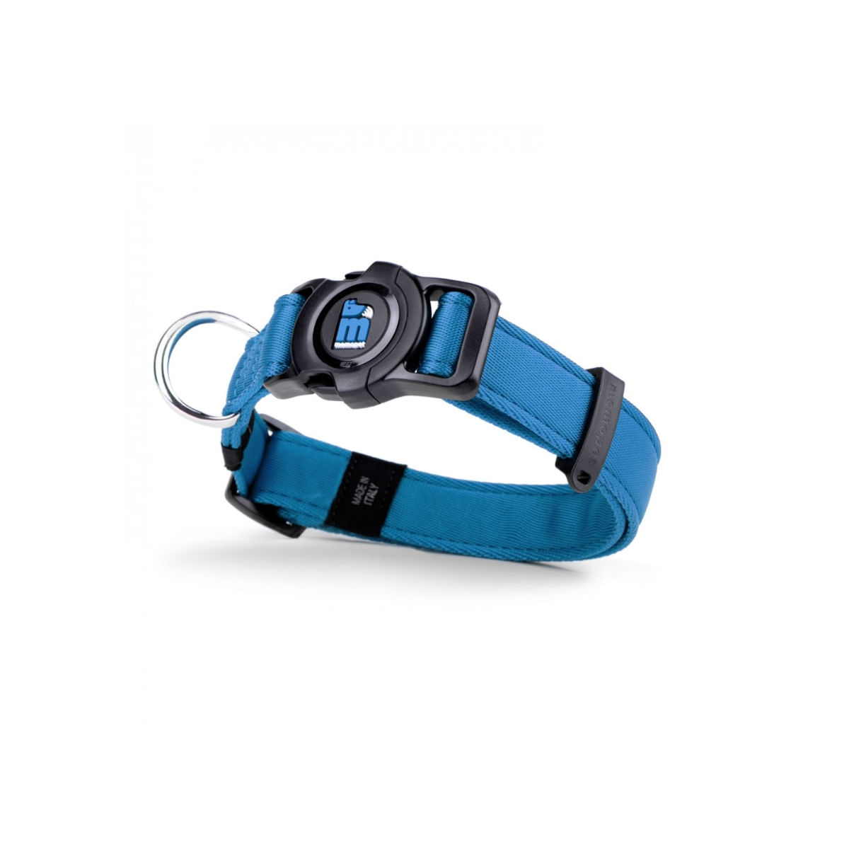 MYFAMILY Memopet, zgardă ajustabilă cu NFC câini, textil, 35-53cm, albastru - poza 3