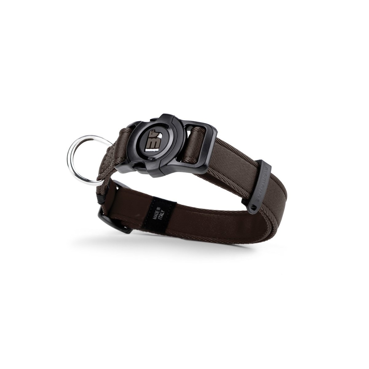 MYFAMILY Memopet, zgardă ajustabilă cu NFC câini, textil, 35-53cm, maro - poza 1